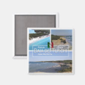 PGL005 BAIA DEI TURCHI, Apulia，イタリア，冷蔵庫 マグネット (正面/裏面)