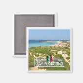 PGL007 CAMPOMARINO DI MARUGGIO, Apulia,冷蔵庫 マグネット (正面/裏面)