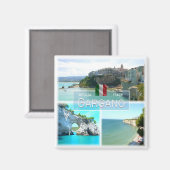 PGL012 GARGANO, VIESTE, Apulia，イタリア，冷蔵庫 マグネット (正面/裏面)
