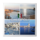 PGL017 GALLIPOLI, SALENTO, Apulia, タイル (正面)