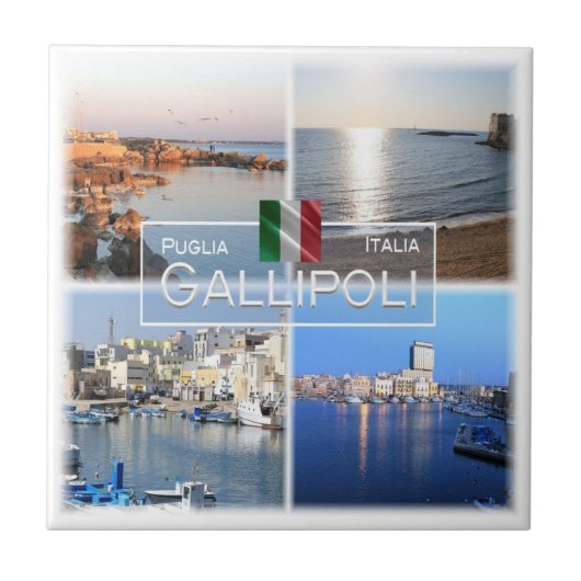 PGL017 GALLIPOLI, SALENTO, Apulia, タイル (正面)