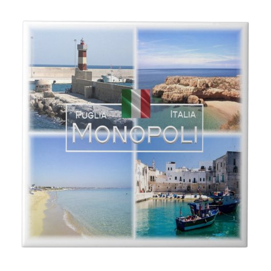 PGL019 MONPOLI, Apulia, Itay, タイル (正面)