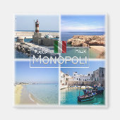 PGL019 MONPOLI - Apulia - Itay -冷蔵庫 マグネット (正面)