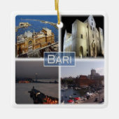PGL023 BARI, Apulia,イタリア,ヨーロッパ, セラミックオーナメント (正面)