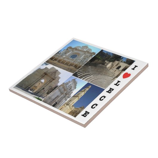PGL031 LECCE, SALENTO, I Love, Apulia, タイル (側面)
