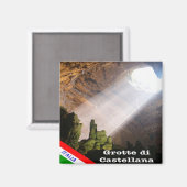 PGL034 GROTTE DI CASTELANA, Apulia,冷蔵庫 マグネット (正面/裏面)