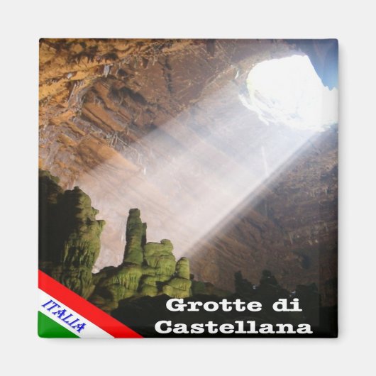PGL034 GROTTE DI CASTELANA, Apulia,冷蔵庫 マグネット (正面)