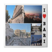 PGL039 BARI I Love, Apulia，イタリア， タイル (正面)
