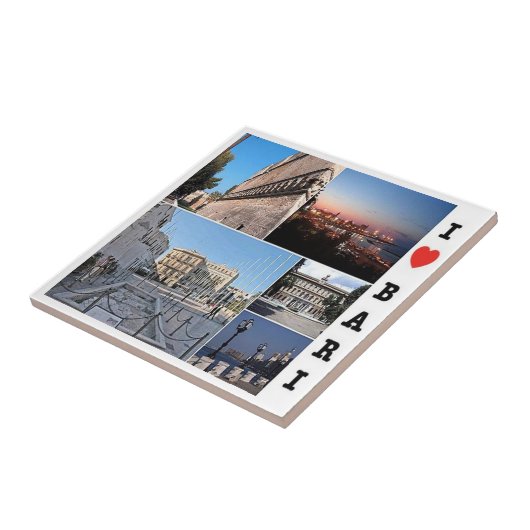 PGL039 BARI I Love, Apulia，イタリア， タイル (側面)