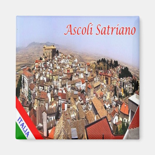 PGL040 ASCOLI SATRIANO, Apulia,イタリア,冷蔵庫 マグネット (正面)