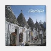 PGL042 ALBEROBELLO, I TRULLI, Apulia,冷蔵庫 マグネット (正面)