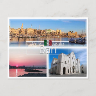 PGL043 BARI, sunset panorama Saint Nicholas, ポストカード