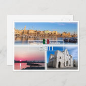 PGL043 BARI, sunset panorama Saint Nicholas, ポストカード (正面/裏面)