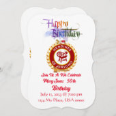 PGMAMの誕生日パーティー招待状 招待状 (正面/裏面)