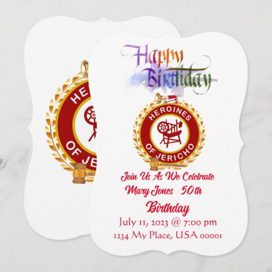 PGMAM誕生日招待状 招待状 (正面/裏面)