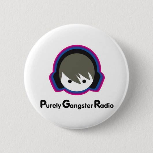 pgrのロゴピン 缶バッジ (正面)