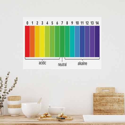 pHスケール ポスター (キッチン)