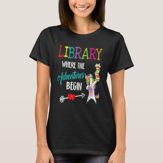 Phライブラリクルー先生新学期図書館員 Tシャツ (正面)