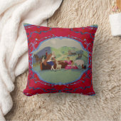 PH&Dトイフランスのル枕レッド&ブルー クッション (ブランケット)