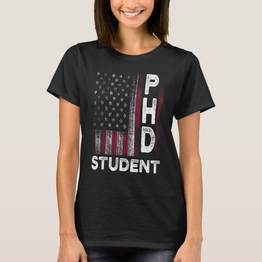 Ph D学生論文アメリカ博士号グラ Tシャツ (正面)