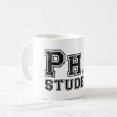 Ph.D学生 コーヒーマグカップ (正面左)