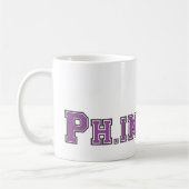 Ph.D. お祝いのマグ コーヒーマグカップ (左)