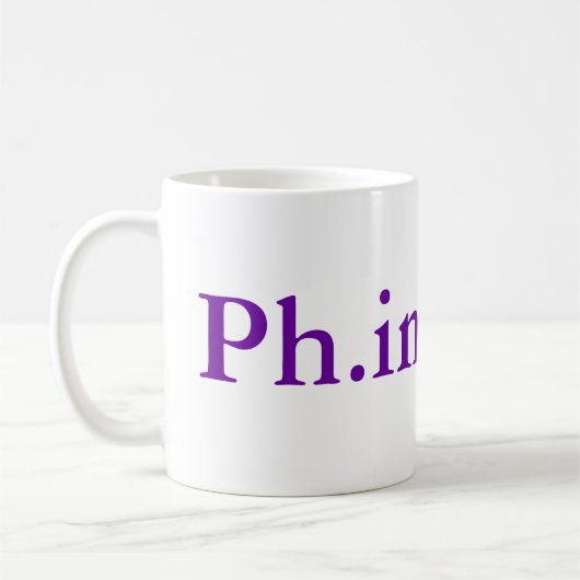 Ph.inishe.d 15のozのマグ コーヒーマグカップ (左)