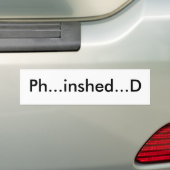 PH… inshed… Dのバンパーステッカー バンパーステッカー (車上)
