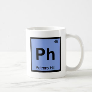 PH - Potreroの丘のサンフランシスコ化学記号 コーヒーマグカップ