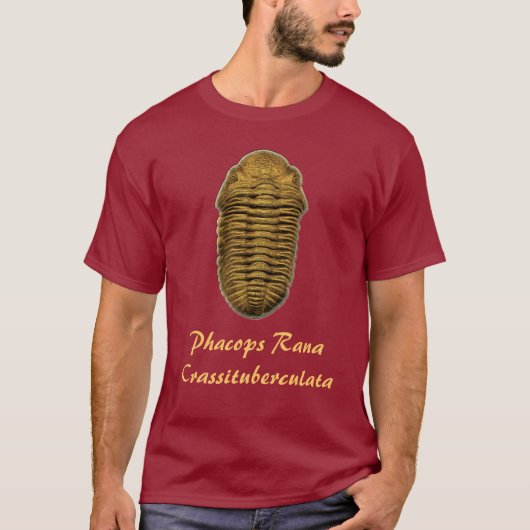 Phacops Rana Crassituberculata Tシャツ (正面)