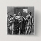 Phaedra、TheseusおよびHippolytus 缶バッジ (正面)