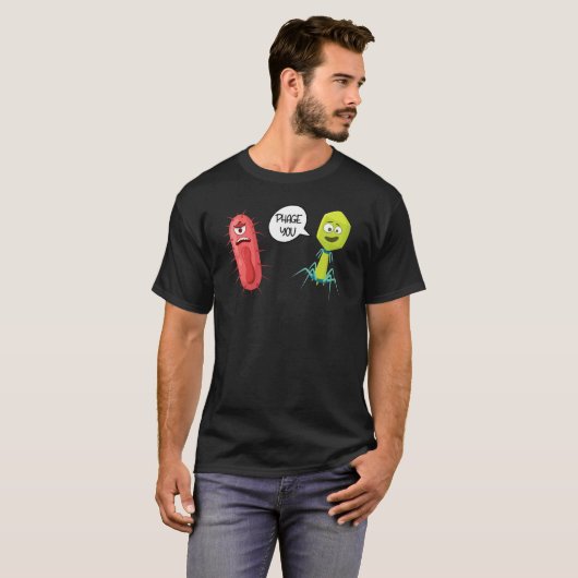 Phage You  Bacteriophage Tシャツ (正面フル)