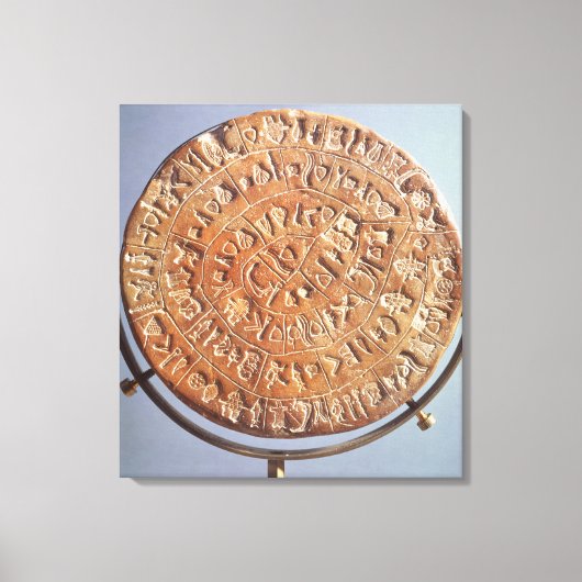 Phaistosディスク(重要性は不明) キャンバスプリント (正面)