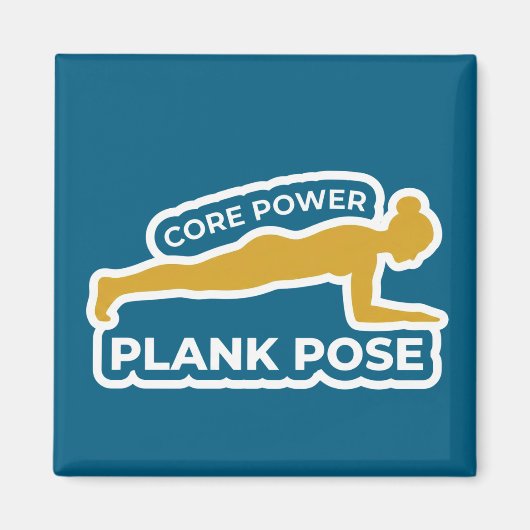 Phalakasana Plank Pose • Core Power Yoga マグネット (正面)