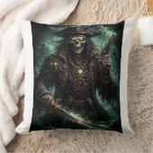 Phantom Pirate Skull – Dark Fantasy Reaper クッション (ブランケット)