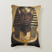 Pharaoh Energy — Ancient African King Modern Art  アクセントクッション (裏面(縦))