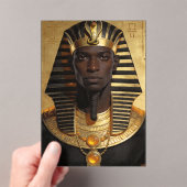 Pharaoh Energy — Ancient African King Modern Art  アクリル招待状 (インサイチュ (ポータブル))