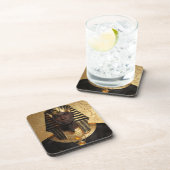 Pharaoh Energy — Ancient African King Modern Art  コースター (右側)