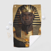 Pharaoh Energy — Ancient African King Modern Art ゴルフタオル (インサイチュ)