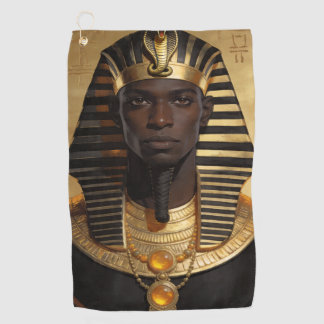 Pharaoh Energy — Ancient African King Modern Art ゴルフタオル