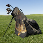 Pharaoh Energy — Ancient African King Modern Art ゴルフタオル (グリーン)