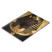 Pharaoh Energy — Ancient African King Modern Art ノートブック (左側)