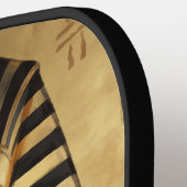 Pharaoh Energy — Ancient African King Modern Art ピックルボールラケット (左詳細)