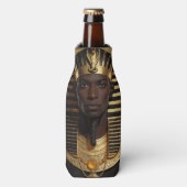 Pharaoh Energy — Ancient African King Modern Art ボトルクーラー (ボトル正面)