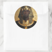 Pharaoh Energy — Ancient African King Modern Art  ラウンドシール (バッグ)
