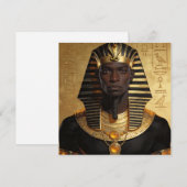 Pharaoh Energy — Ancient African King Modern Art  招待状 (正面/裏面)