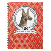 Pharaoh Hound Credo Spiral Photo Notebook ノートブック (正面)