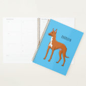 Pharaoh hound dog cartoon illustration プランナー手帳 (ディスプレー)
