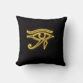 Pharaoh-Inspired Egyptian Logo – Bold Ancient Styl クッション (正面)
