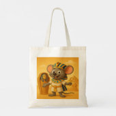 Pharaoh Mouse Tourist on Camel | Egyptian Pyramids トートバッグ (裏面)